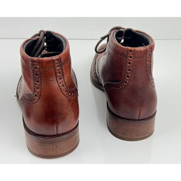 Cole Haan Liam Chukka II Boots Mens US 9M Brown Leather Wingtip Ankle C11053 - Picture 6 of 10